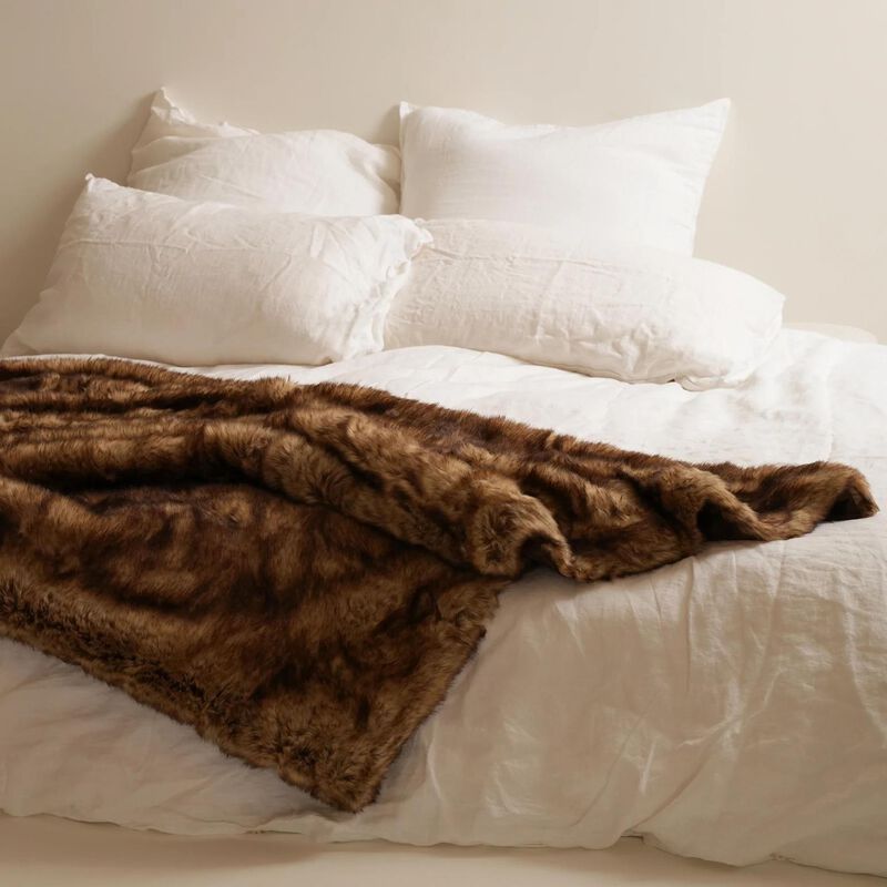 Home Lab Vegan Fur Throw - Big Bear 130 x 150cm image number 13